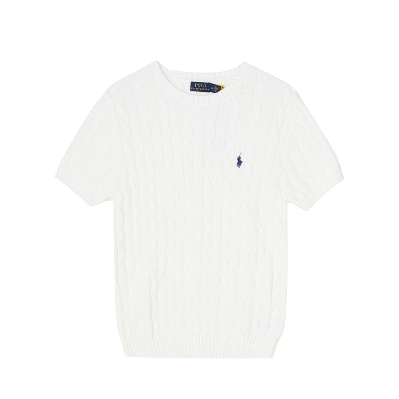 Polo Ralph Lauren Pima Cotten Cable-knit Crewneck Short sleeve