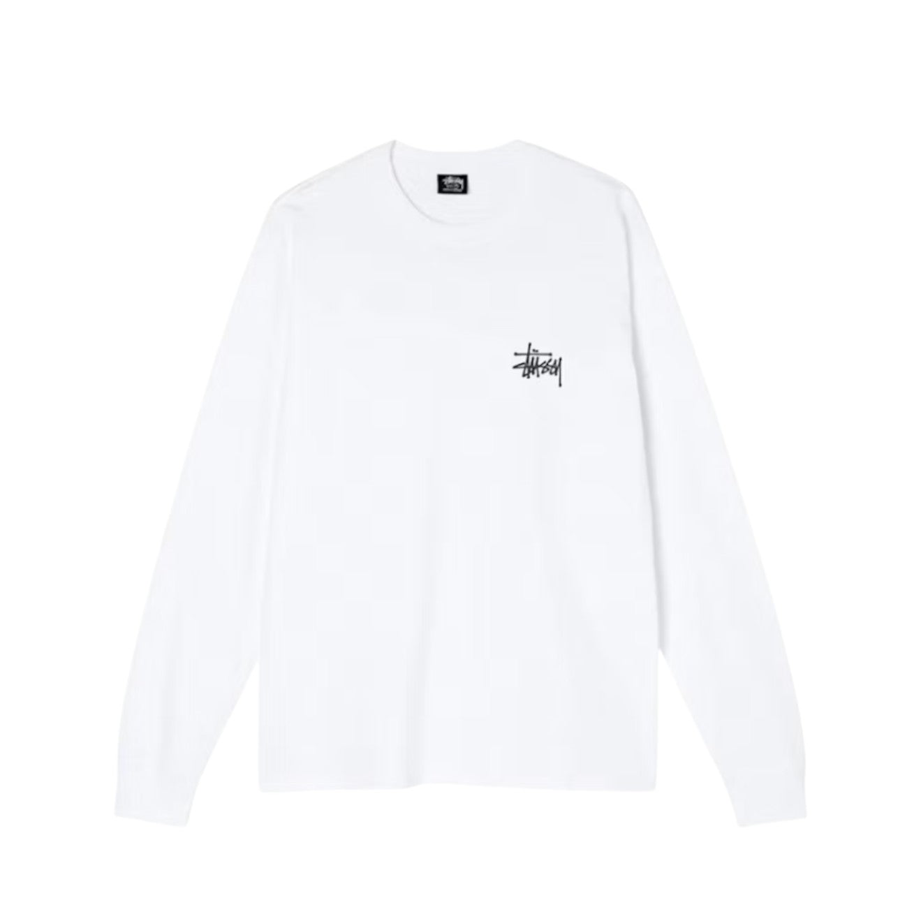 Stussy Basic Long Sleeve T-Shirt White