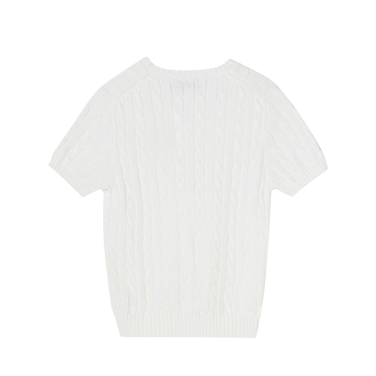 Polo Ralph Lauren Pima Cotten Cable-knit Crewneck Short sleeve