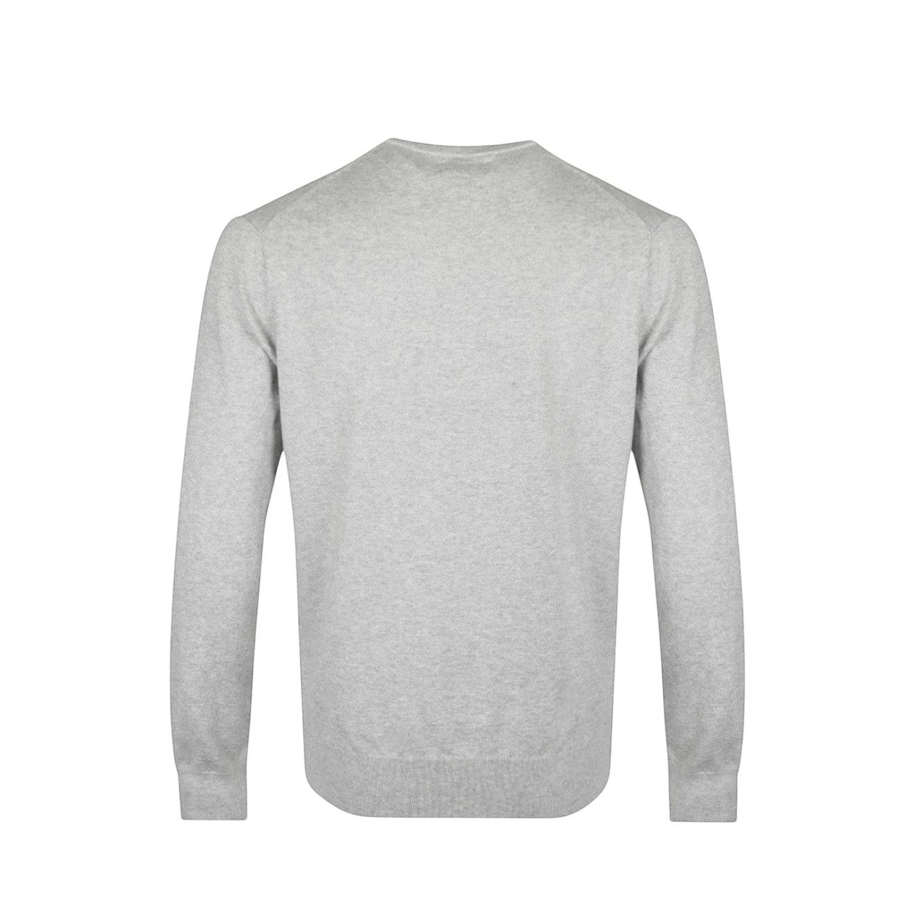 Polo Ralph Lauren Pony Logo Embroidered Pima Cotton Knit Jumper Gray Heather