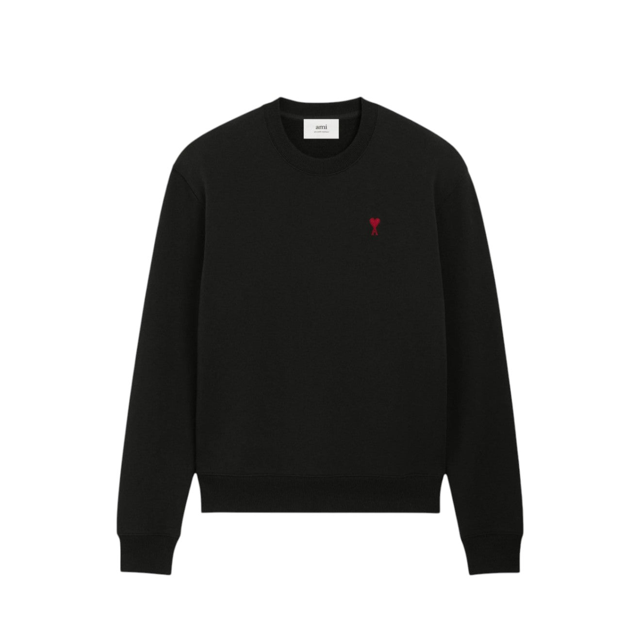 AMI Paris Ami de Coeur Crewneck Sweatshirt Black