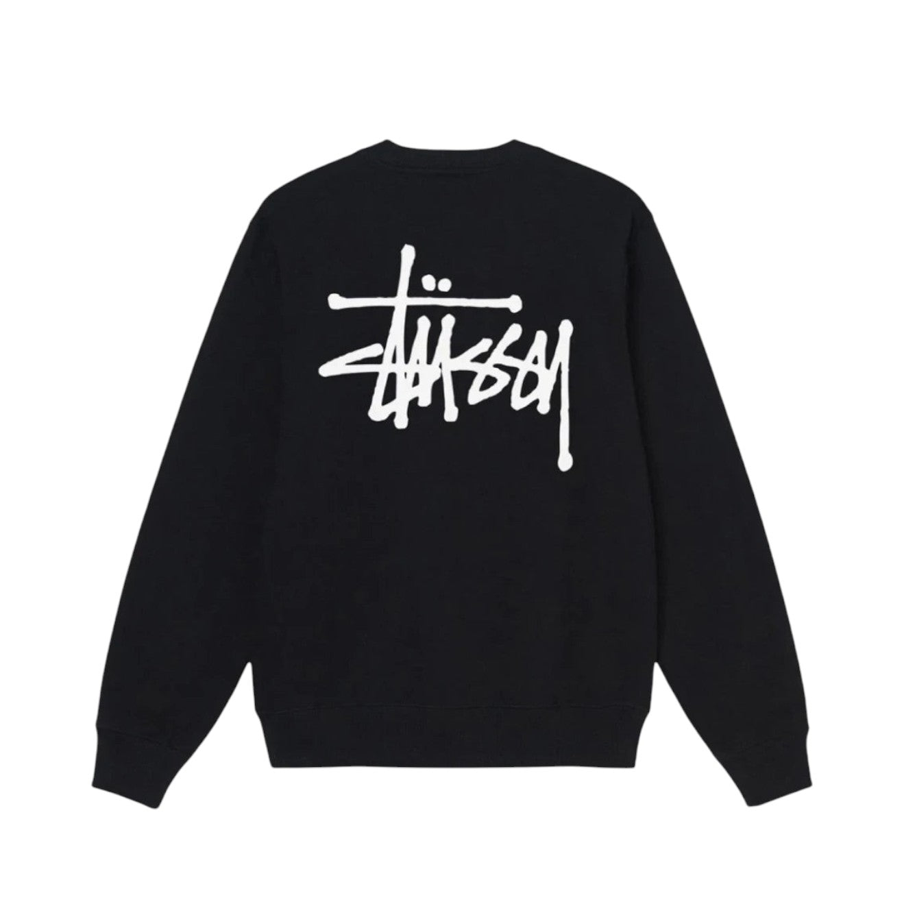 Stussy Basic Crewneck Sweatshirt  - Black
