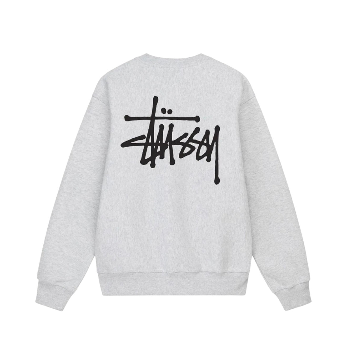 Stussy Basic Crewneck Sweatshirt - Ash Heather