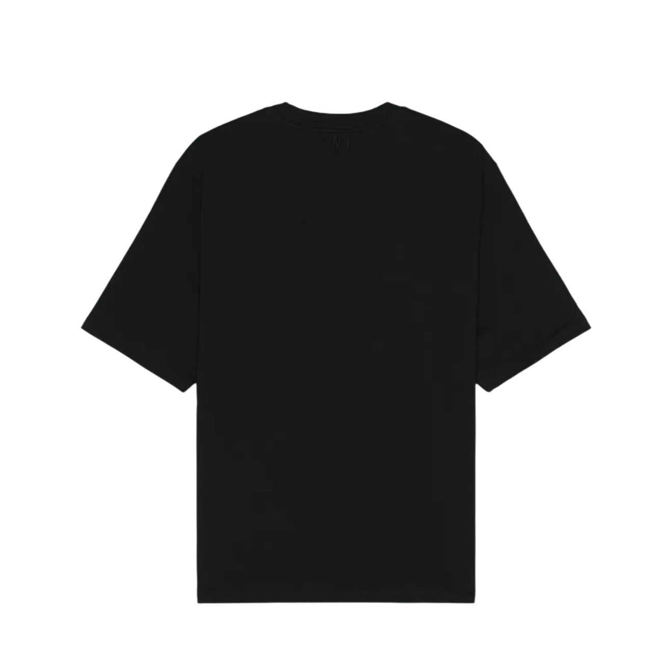 AMI Paris Black Cotton Ami de Coeur T-shirt