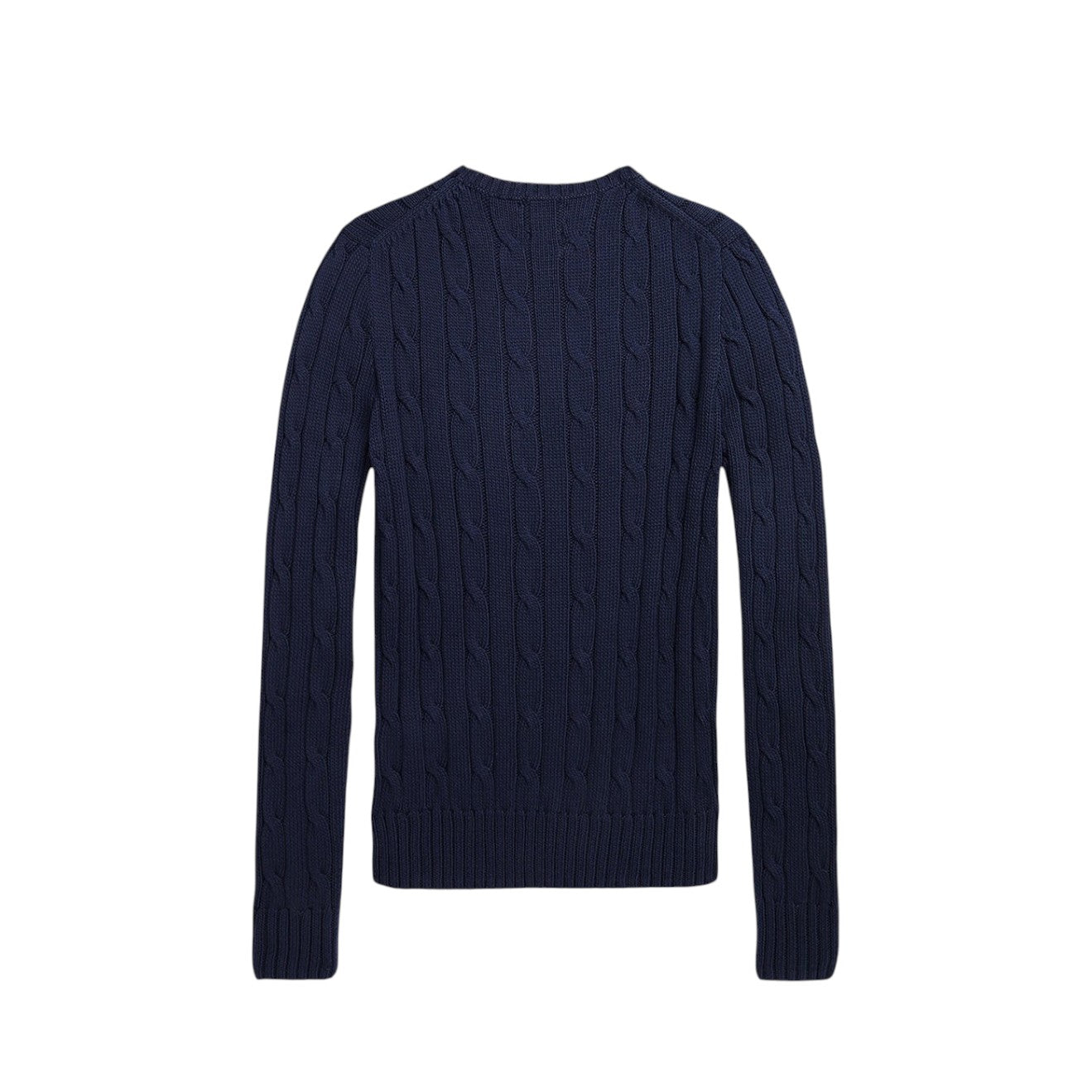 Polo Ralph Lauren Cable-Knit Cotton Crewneck Jumper Navy