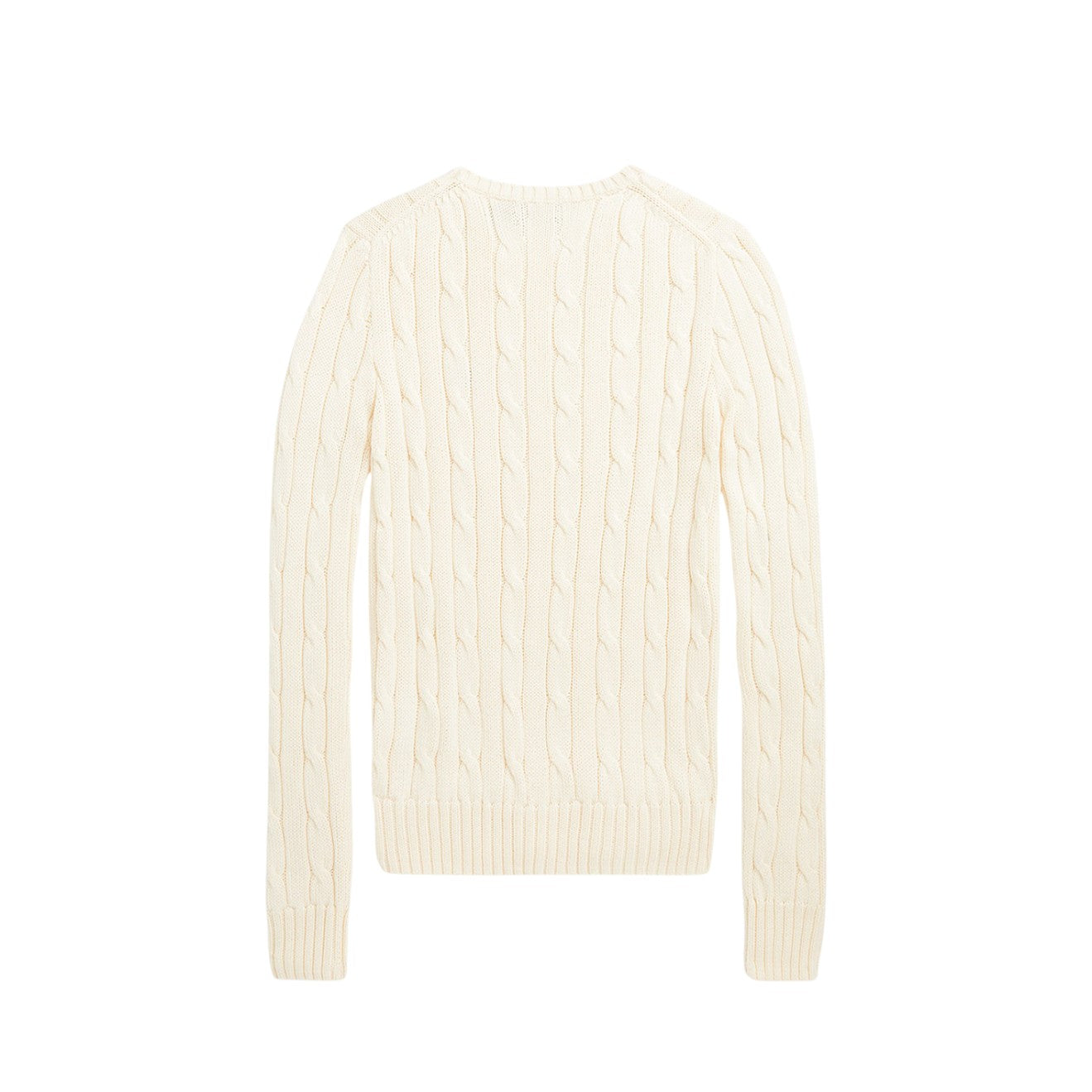 Polo Ralph Lauren Cable-Knit Cotton Crewneck Jumper Cream